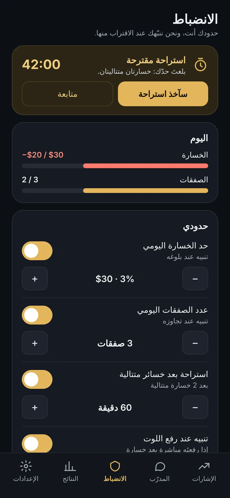 خطة تضعها أنت، وتنبيه يذكّرك بها.